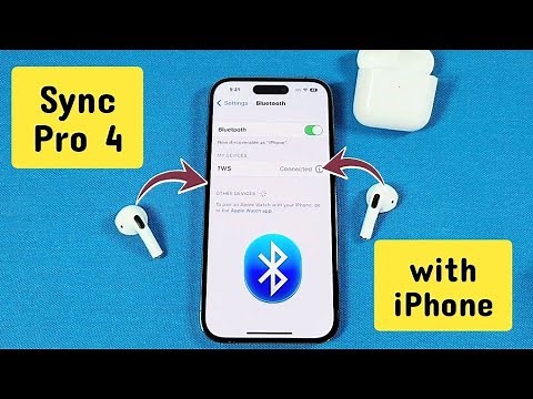 How to pair Pro 4 TWS wireless bluetooth headphones to Iphone