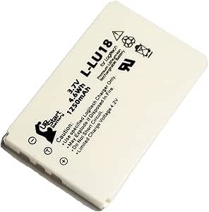 Logitech L-LU18 Battery Replacement (1250mAh, 3.7V, Lithium-Ion) - Compatible with 190582-0001, F12440056, Harmony 915, Harmony 1000, Harmony 1100, Harmony 1100i, K398, L-LU18