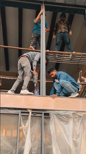 UPVC Windows Installation 🔥 Clean Finish | Aluminium Work 💯 #shorts