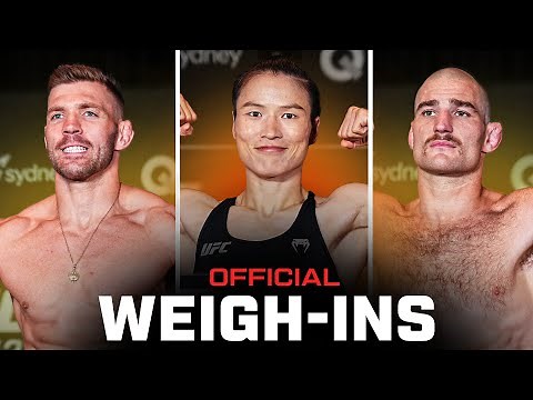 Du Plessis vs Strickland 2 Fighter Weigh-Ins | UFC 312