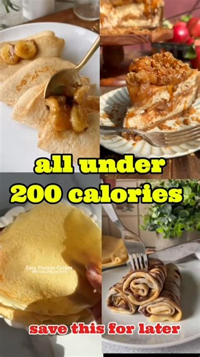 weight Loss Meal Ideas on Instagram: "7 Low-Calorie Crêpes You Can Enjoy Without Guilt! 🥞 Each crêpe is under 200 calories — light, fluffy, and perfect for breakfast or dessert. From banana-oat to chocolate and lemon ricotta, these healthy crêpes will satisfy your sweet cravings while keeping your calories low. 🌿 #healthycrepes #lowcalorierecipes #fitdessert #weightlossrecipes #cleaneating healthyfoodideas fitnessmeals healthydesserts healthybreakfast lowcalorie dietfriendly easyrecipes oatrec