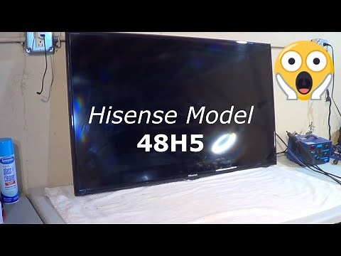 Hisense 48 inch tv, comes on but no backlight (black screen) repair.