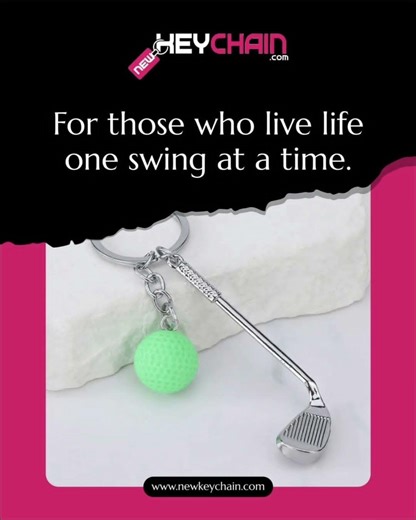 Bring your love for the game everywhere you go with our Golf Club with Ball Keychain! #golf #golfer