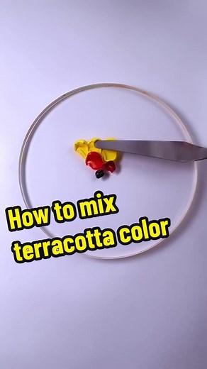 Learn How to Mix Terracotta Color: Art Tutorial with Acrylic Paint