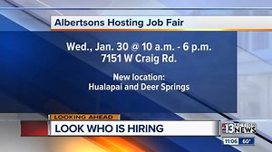 Do you have experience working for a grocery store? #Albertsons is hiring! There's a job fair on Wednesday. | KTNV Channel 13 Las Vegas