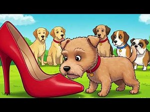 Five Little Dogs Nursery Rhyme & Kids Song | Rhyme Land