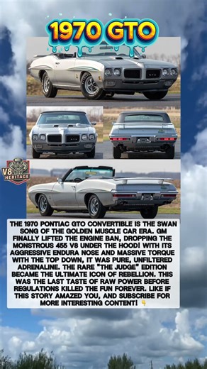 1970 GTO Topless Muscle! 🌪️