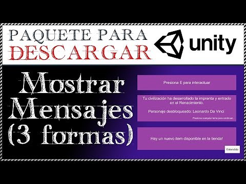 { 3 formas de mostrar MENSAJES en Pantalla en Unity }