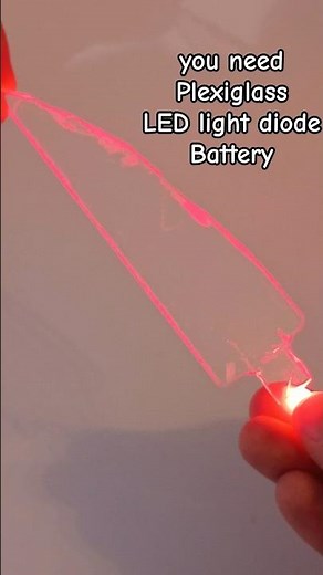 Easy way to add lighting in your plexiglass projects #diy #shorts