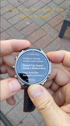 Navigation bug on the Garmin Fenix 9 pro