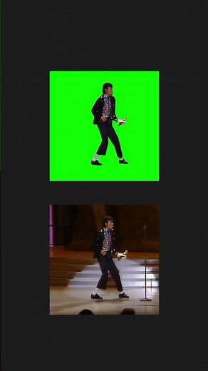 Michael Jackson Moonwalk - Green Screen