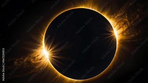 A solar eclipse is a rare and awe-inspiring sight. AI.