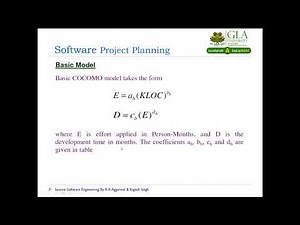 L14 Software Engineering: Basic COCOMO model