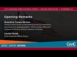 Revitalizing Democratic Citizenship | Civic National Forum | Hoover Institution