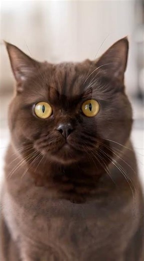 This Chocolate Brown Cat Is Pure Perfection 🍫🐾 #cute #cat #browncat #viralshorts