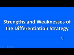12.3 Strengths and Weaknesses of the Differentiation Strategy