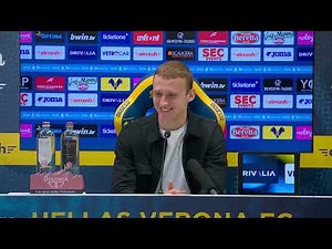 Conferenza stampa di Pietro Comuzzo al termine di Hellas Verona vs Fiorentina