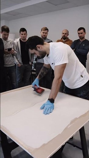 How to apply microcement with a trowel? #microcement #diy