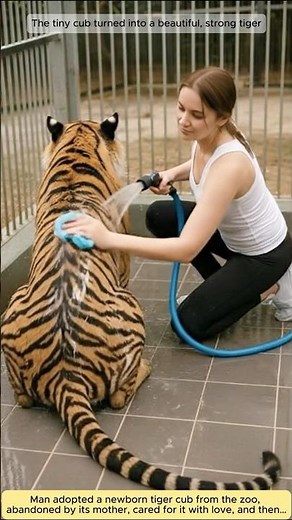 Man adopted an abandoned tiger cub from the zoo and then..