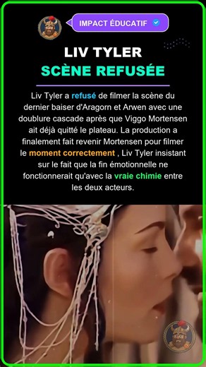 Le Secret Derrière Le Baiser Refusé de Liv Tyler