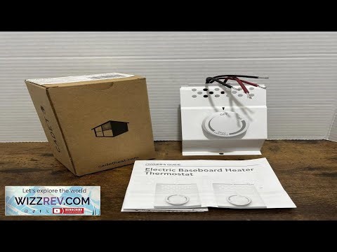 Cadet Heat White Baseboard Thermostat Part #14925 Model:BTF2W 125 240V 60Hz