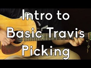 How to Fingerpick Travis Picking Guitar Tutorial