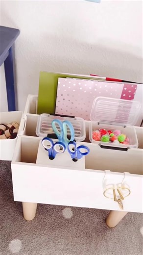 1.6M views · 25K reactions | Kristina of @BonnyundKleid shows us how to transform this wooden mini chest of drawers into functional and stylish craft storage and kids’ book bin. Kids love it! Visit her profile for more chic DIY and hacks. | Ikea Hackers | Facebook