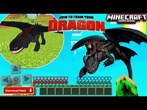 √how to train your dragon mod minecraft pe 1.17 |how to train your dragon minecraft