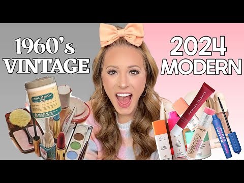 VINTAGE VS MODERN DAY MAKEUP & SKINCARE HAUL 💄✨🧴
