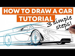 Digital Illustration Tutorial: How to draw a car