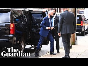 Joe Biden makes first appearance since foot injury