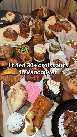 my top 3 croissants of the 30 are… 1. Top Flavour @lasaisondepatisserie: Sweet Potato Crème Brûlée Double Baked Croissant 2. Top Flakiness @sweetrevenge_bakery: Mini Honey Butter Croissant 3. Top Shape @dilemmabycatch @catch122: Ferrero Cream Cheese Croissant Sphere You’ve got till the 16th to try 30 croissants for the @vancouvercroissantcrawl :) #vancouver #vancouverfoodie #croissant #todayiwantedtoeatacroisant #vancouverevents | Vancouver Foodie