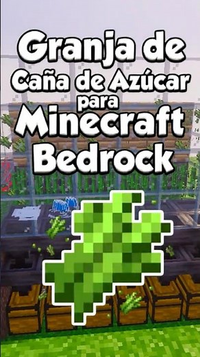Granja de CAÑA DE AZUCAR🎋 para Minecraft Bedrock v26.13