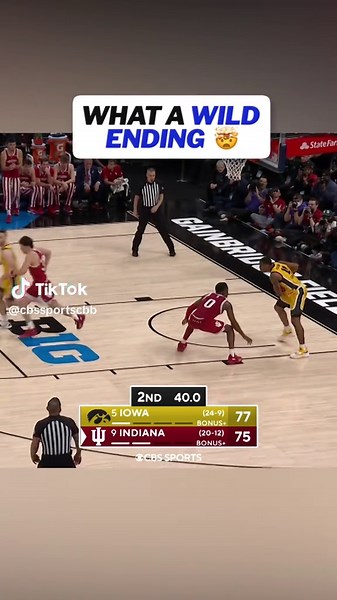 Throwback to when Jordan Bohannon sent Iowa to the Big Ten Tournament Championship in 2022 😤 #collegebasketball #marchmadness