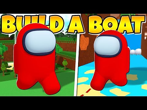 WORKING AMONG US MECH IN BUILD A BOAT!!!