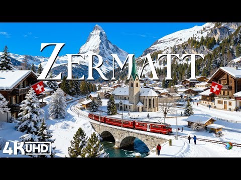 Zermatt New Year 4K ❄️ Magical Winter Colors & Silent Matterhorn Nights