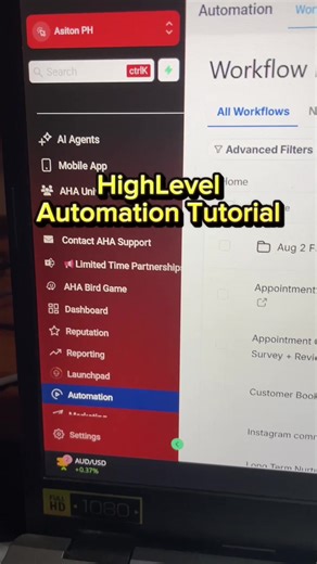 Eto na yung tutorial pano mag create ng automation as promised sa inyo 🤗 #gohighlevel #aiautomation #virtualassistant #asitonph