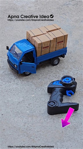Remote Control Truck With Opening Doors, LED Lights, Sound & Spray 😲