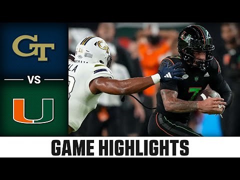 Georgia Tech vs. Miami Game Highlights | 2023 ACC Football