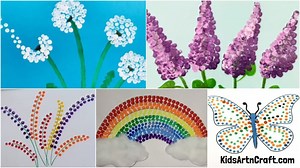 Cotton Bud Painting Hacks for Kids - Kids Art & Craft