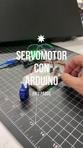 Programando un servomotor con arduino y un potenciómetro en 2 pasos #electronica #robotica #tutorial #aprendeentiktok #techtok #escuelatiktok #electronics #circuitoelectronico #siscomelectronica #ingenieria #programacion #arduino #arduinoprojects #viral #fyp #parati #fypシ #fypシ゚viral