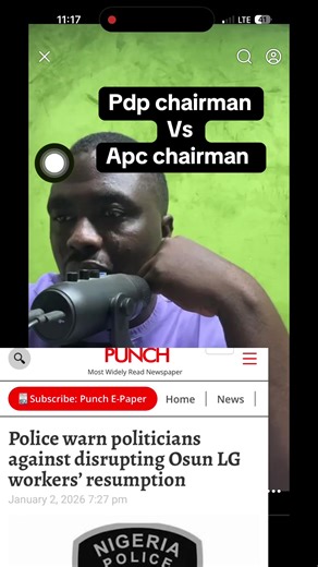 PDP Chairman and APC Chairman Discuss Local Government Resumption