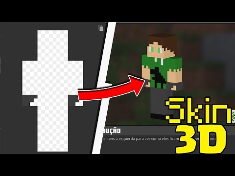 COMO FAZER UMA SKIN 3D FÁCIL PARA O MINECRAFT!! (Tutorial)