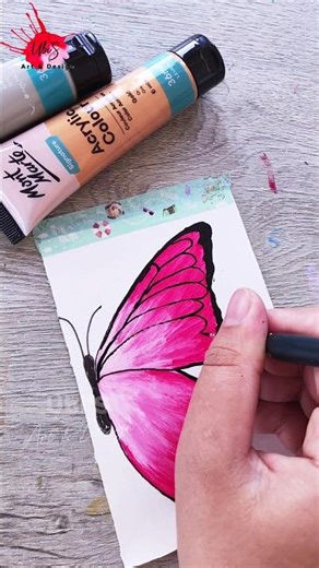 How to Paint a Beautiful Butterfly - Step by Step!
