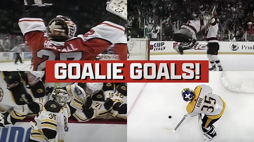 Every single goalie goal in NHL history
