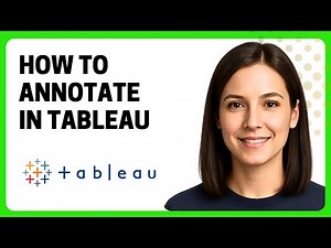 How to Annotate in Tableau