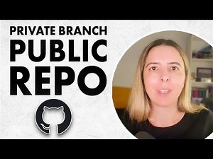 How to private branch in public repo (Workaround)