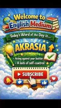 Word of the Day 10 – Akrasia | Meaning, Example & Usage #english #youtubeshorts #wordoftheday
