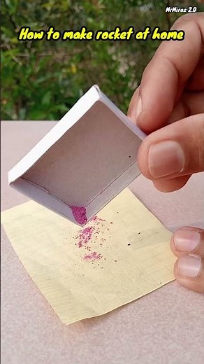 How To Make Rocket At Home | Use Matchbox and Aluminium foil paper #rocket