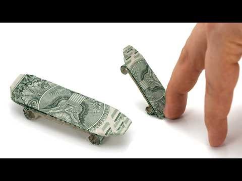 Origami Dollar Bill Skateboard (Quentin Trollip)